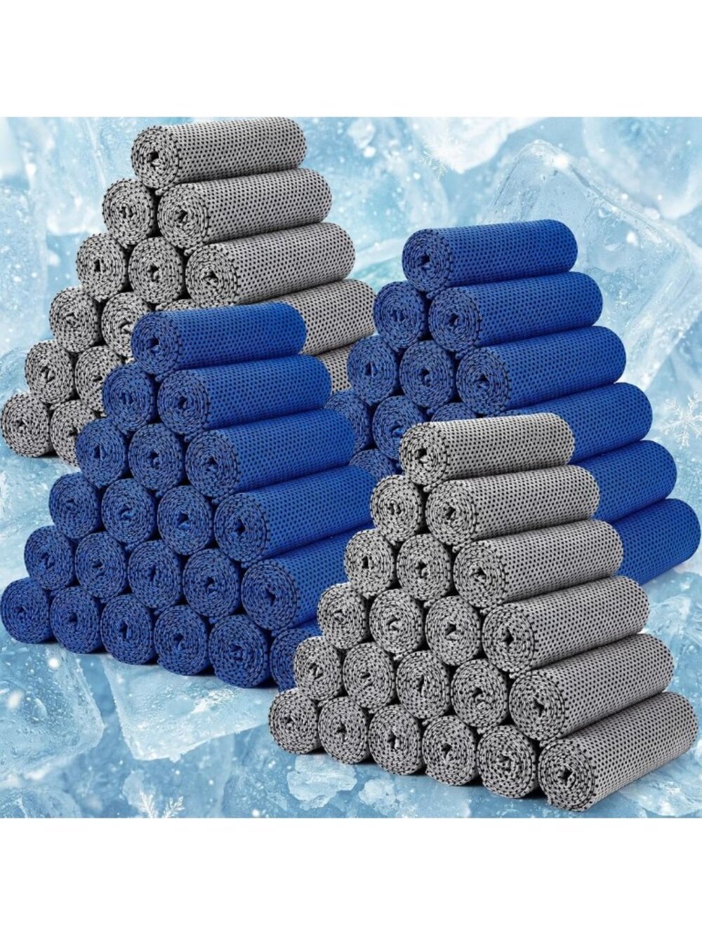 100 Pack Cooling Towels - Quick-Dry, Lightweight, Perfect for Sports & Outdoor